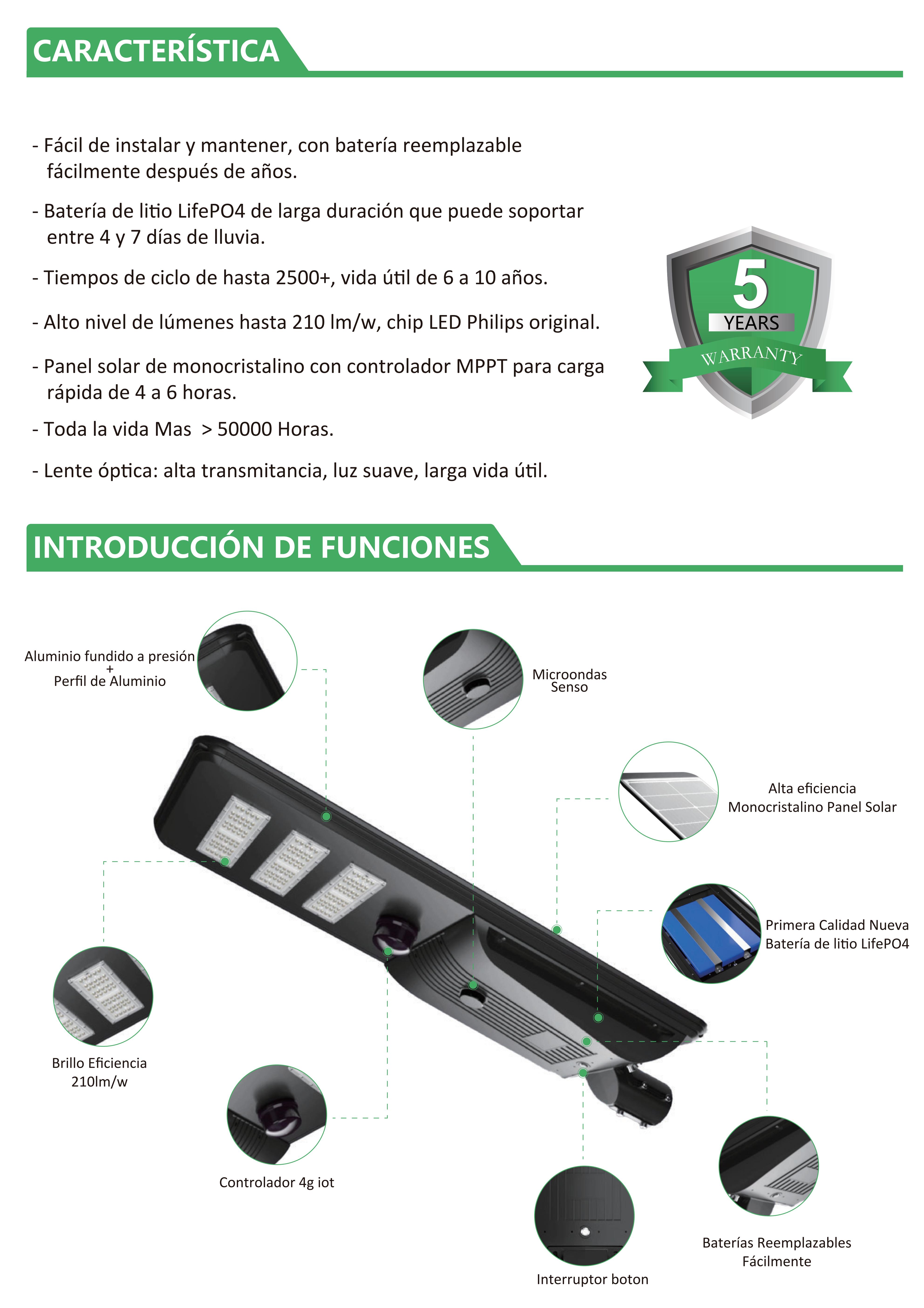 farolas solares led lamps