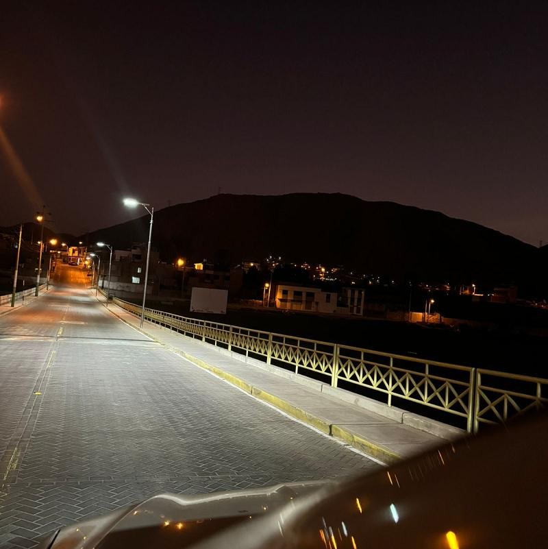 40W LKG Solar Led Street Light Project In PJ SANTA TERESA of Peru